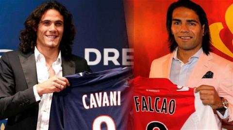 Cavani và Falcao, hai tân binh đắt giá của Ligue 1 13/14